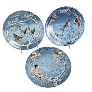 Haviland Limoges Twelve Days of Christmas Plates Lot of 3 Set 1972 1973 1974 Vtg